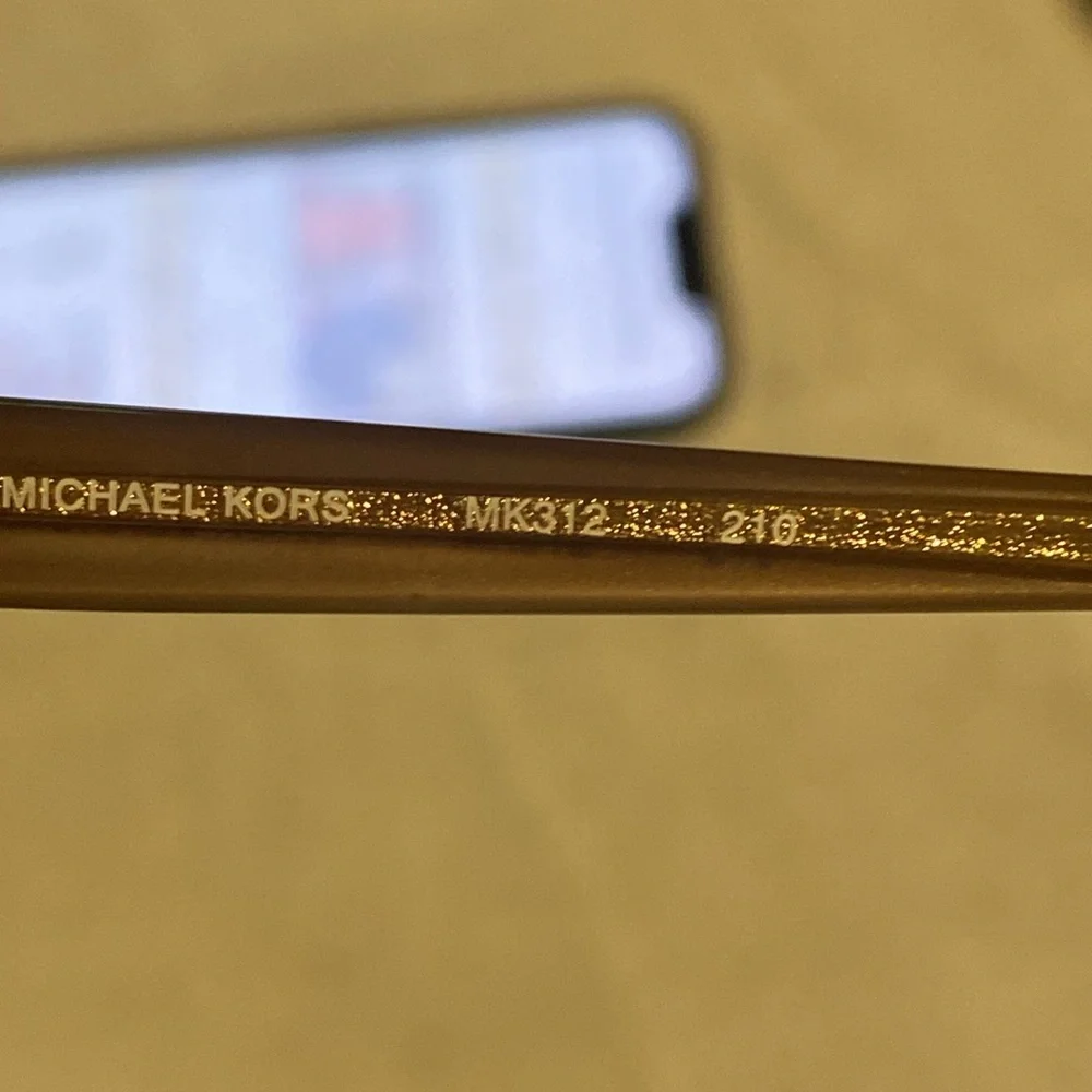 Michael Kors Glasses Frame MK312 210 SemiRimless Metal Gold Men Women Glasses
